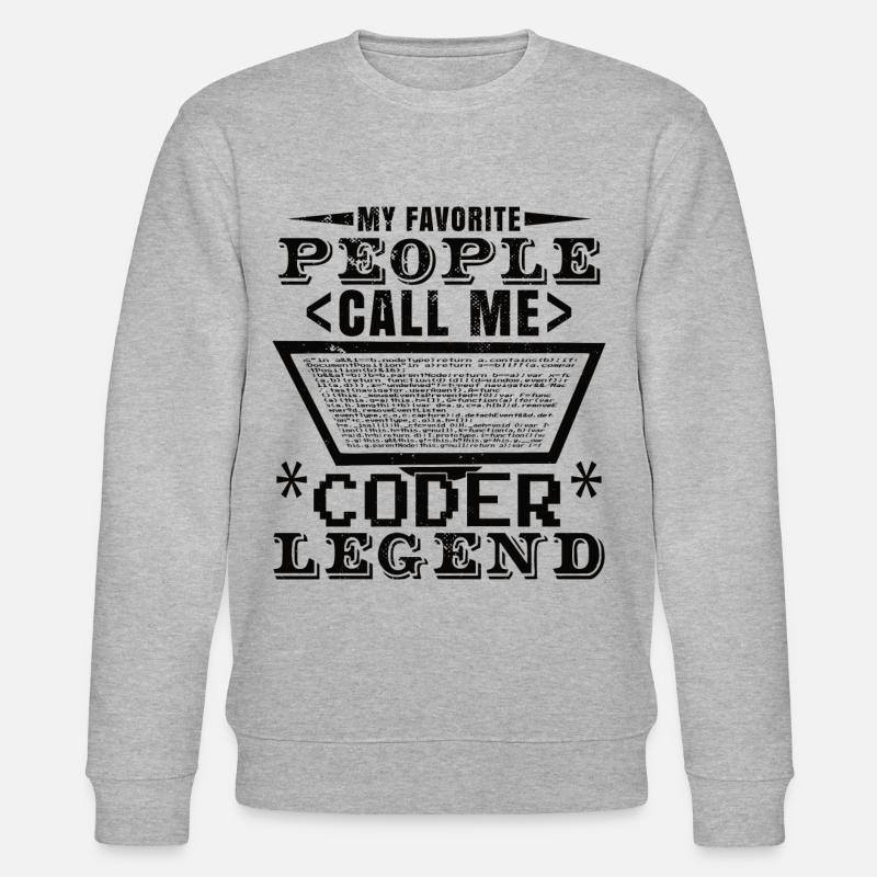 Coder Legend - Stanley/Stella CHANGER Unisex Organic Sweatshirt - heather grey