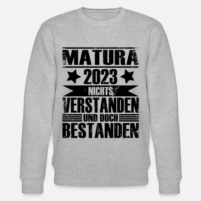 Matura 2023 - Stanley/Stella Unisex Bio-Sweatshirt CHANGER  - Grau meliert