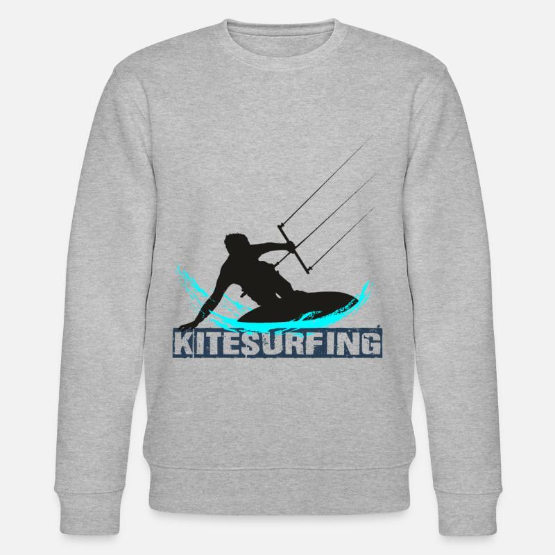 Kitesurfing - Stanley/Stella Unisex Bio-Sweatshirt CHANGER  - Grau meliert