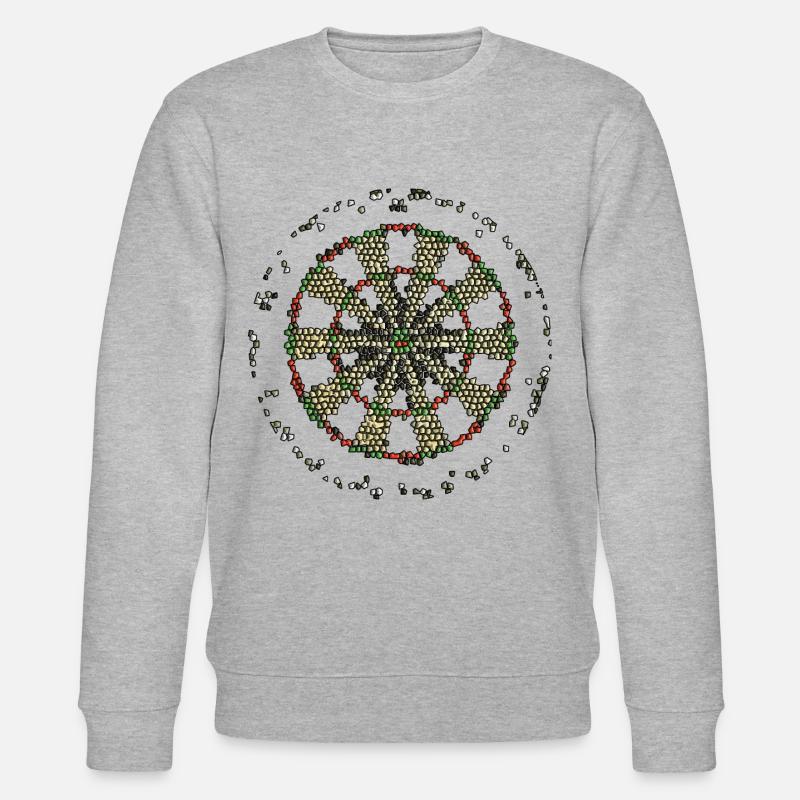 Dartboard Mosaic - Stanley/Stella Unisex Bio-Sweatshirt CHANGER  - Grau meliert