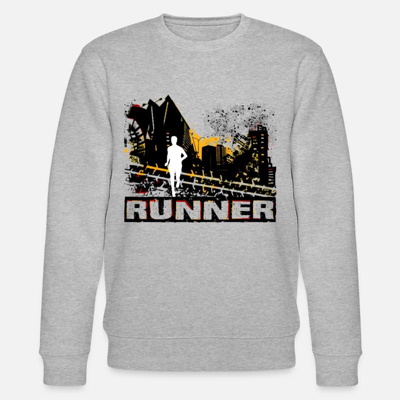 Läufer - Stanley/Stella Unisex Bio-Sweatshirt CHANGER - Grau meliert