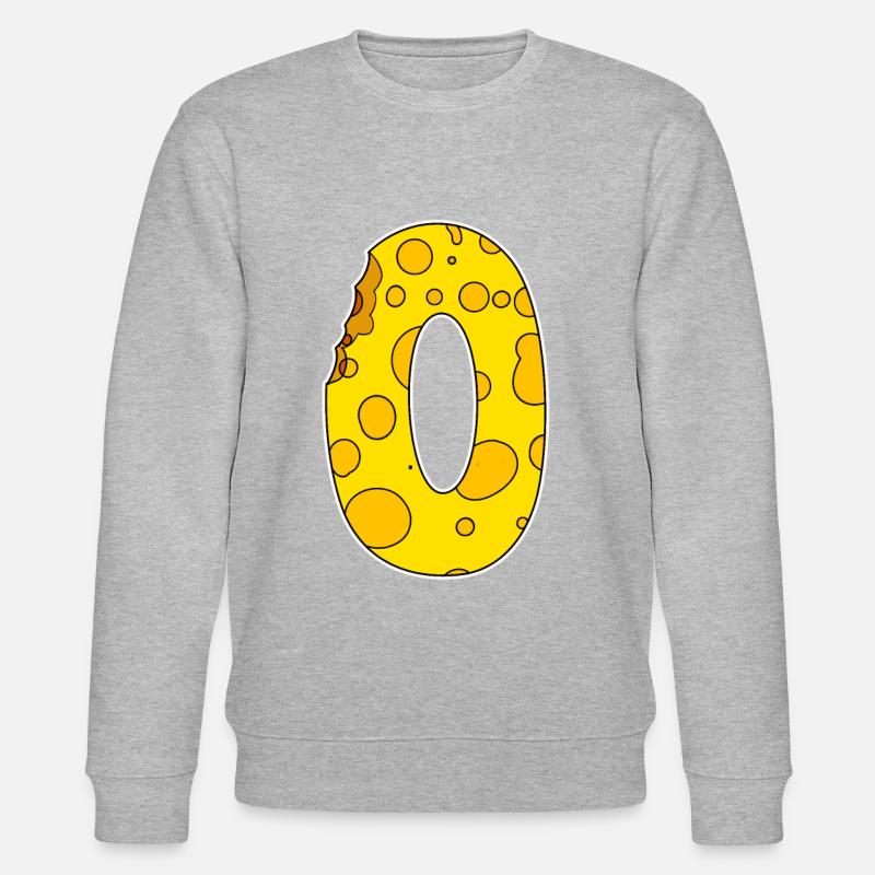 Number 0 - Zero - Stanley/Stella CHANGER Unisex Organic Sweatshirt - heather grey