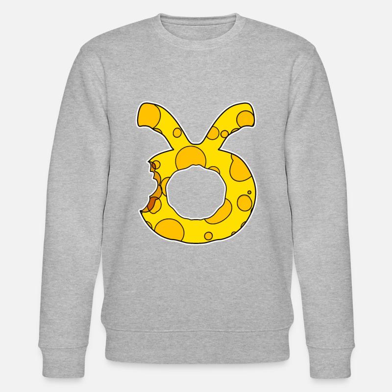 Sternzeichen Stier Symbol - Stanley/Stella Unisex Bio-Sweatshirt CHANGER  - Grau meliert