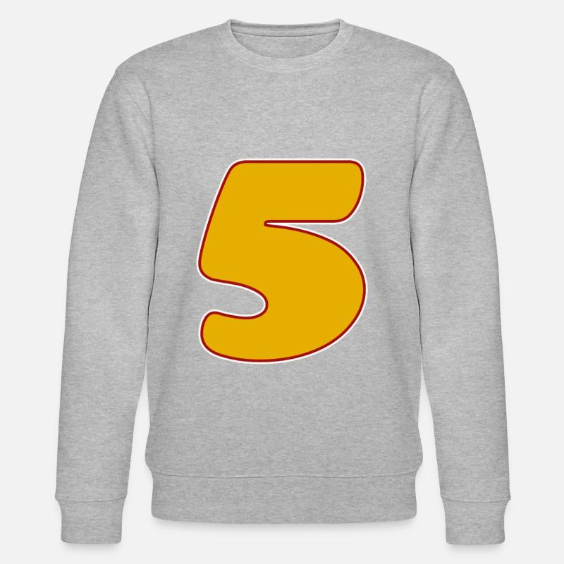 5 - Fünf - Stanley/Stella Unisex Bio-Sweatshirt CHANGER  - Grau meliert