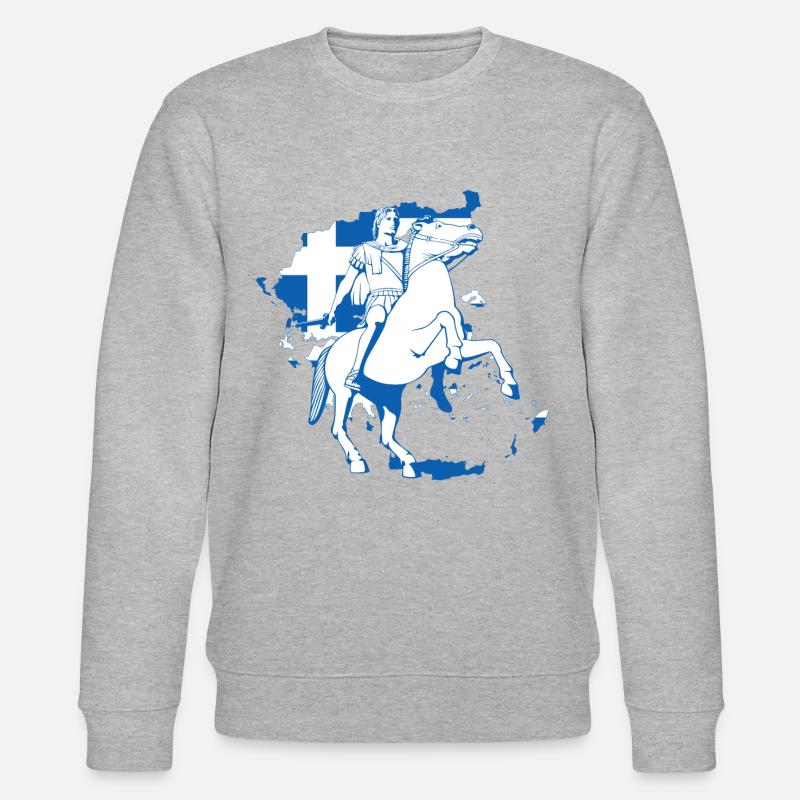 Alexander der Grosse - Stanley/Stella Unisex Bio-Sweatshirt CHANGER  - Grau meliert