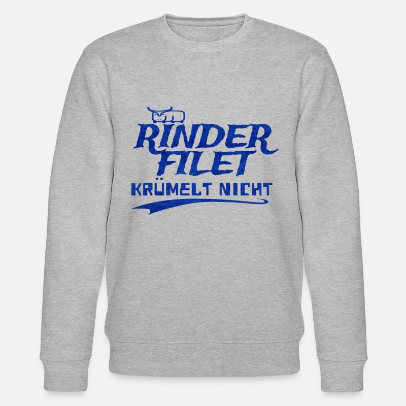 Rinderfilet krümelt nicht - Stanley/Stella Unisex Bio-Sweatshirt CHANGER  - Grau meliert