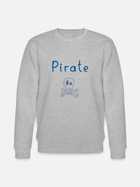 French Design Blue Pirate - Stanley/Stella CHANGER Unisex Organic Sweatshirt - heather grey
