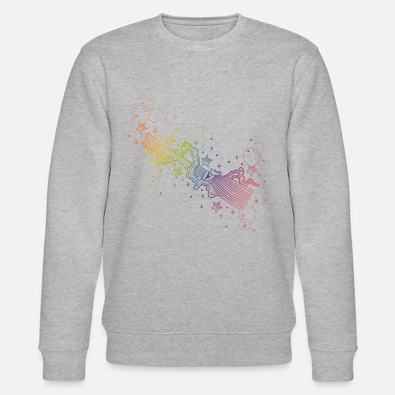 Glow Magic Broom - Stanley/Stella CHANGER Unisex Organic Sweatshirt - undefined