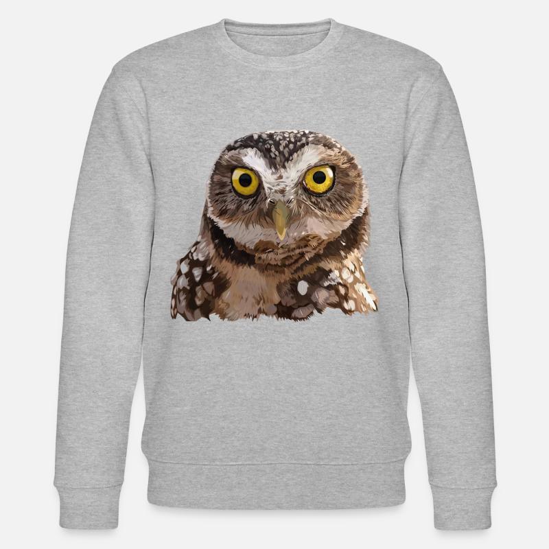 Chevêche des terriers - Sweat bio CHANGER Stanley/Stella Unisexe - gris chiné