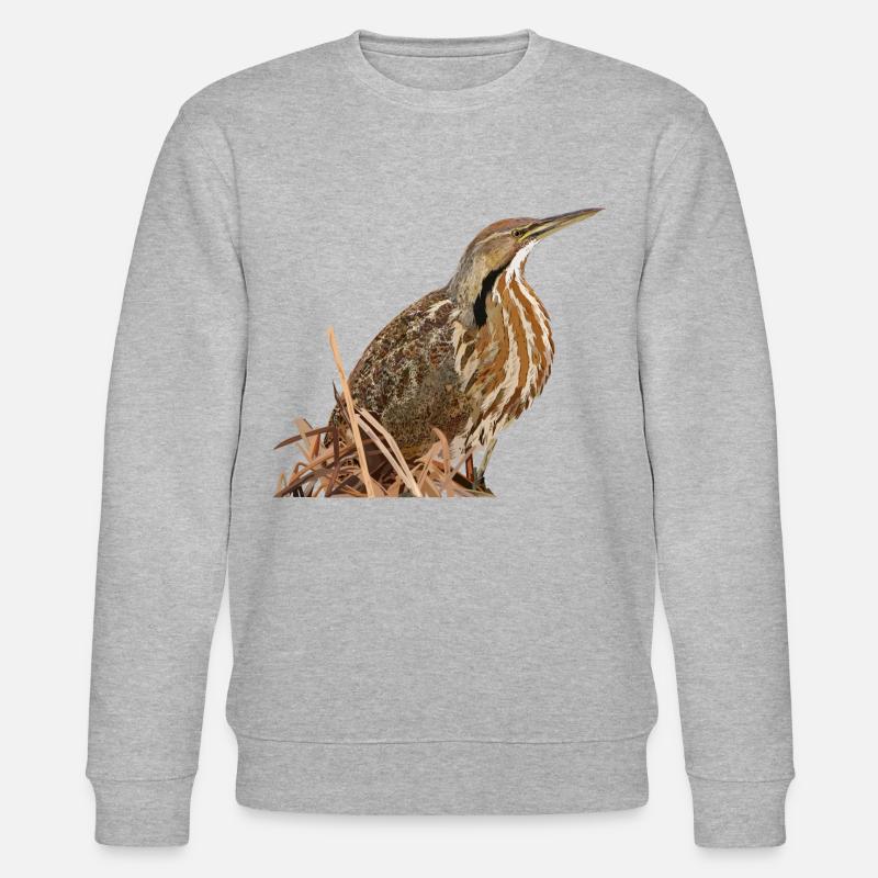 Lentiginous Bittern - Stanley/Stella Unisex Bio-Sweatshirt CHANGER  - Grau meliert