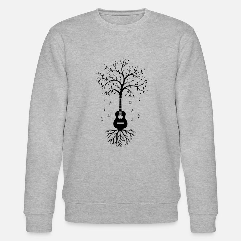 Guitar Tree - Stanley/Stella Unisex Bio-Sweatshirt CHANGER  - Grau meliert