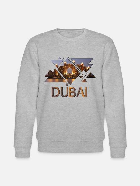 Dubai Forenede Arabiske Emirater The Palm - Stanley/Stella økologisk unisex-sweatshirt CHANGER - grå meleret