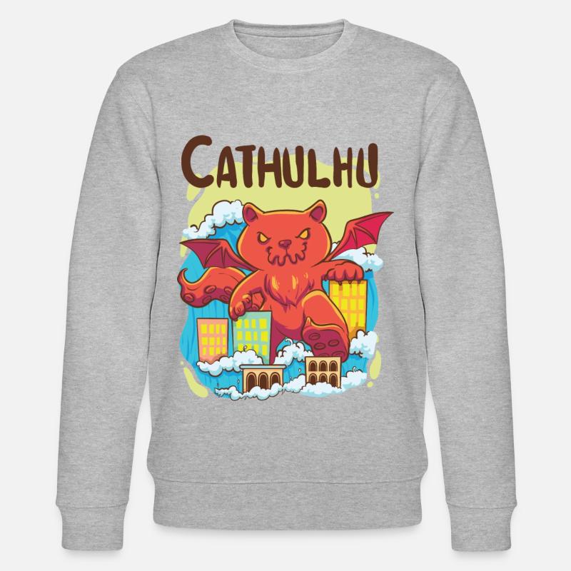 Cathulhu - Sweat bio CHANGER Stanley/Stella Unisexe - gris chiné