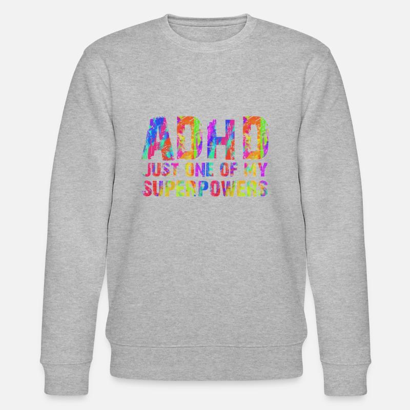 Adhd - Stanley/Stella CHANGER Unisex Organic Sweatshirt - heather grey