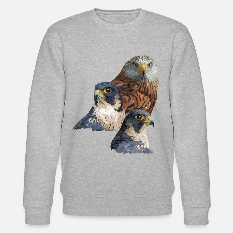 Greifvogel - Stanley/Stella Unisex Bio-Sweatshirt CHANGER  - Grau meliert