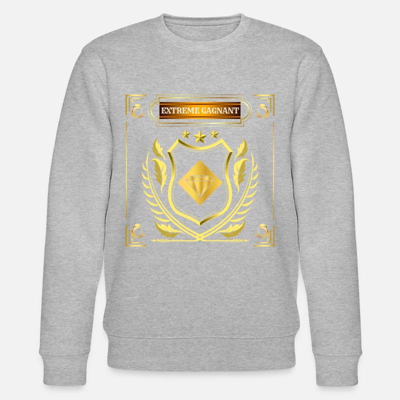EXTREME GEWINNER/ Lucky Magic Diamond - Stanley/Stella Unisex Bio-Sweatshirt CHANGER  - Grau meliert