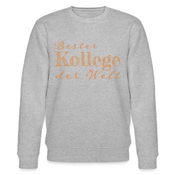 Kollege Abschiedsgeschenk Geschenk - Stanley/Stella Unisex Bio-Sweatshirt CHANGER  - Grau meliert - Vorne - Nik (191cm) & Marisol (170cm)