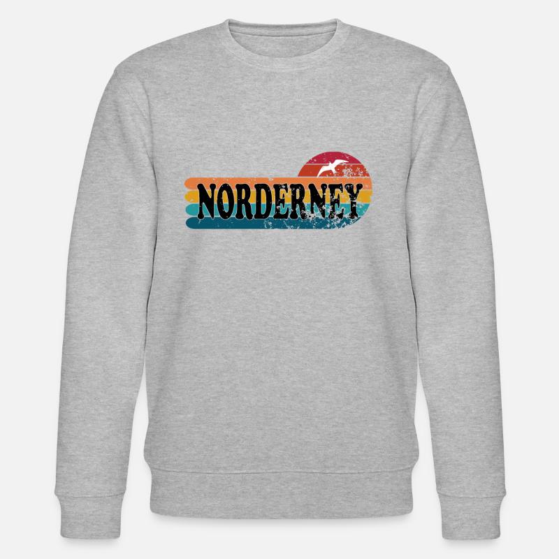 Insel Norderney Ostfriesland - Stanley/Stella Unisex Bio-Sweatshirt CHANGER  - Grau meliert