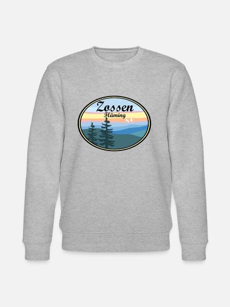 Zossen Fläming Sticker - Stanley/Stella Unisex Bio-Sweatshirt CHANGER - Grau meliert