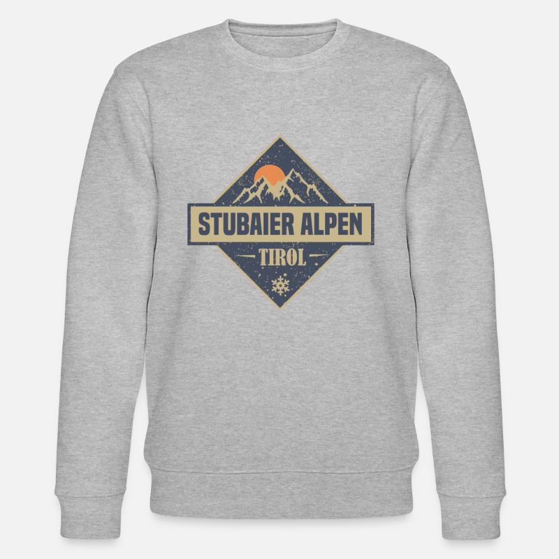 stubaier Alpen - Stanley/Stella Unisex Bio-Sweatshirt CHANGER  - Grau meliert