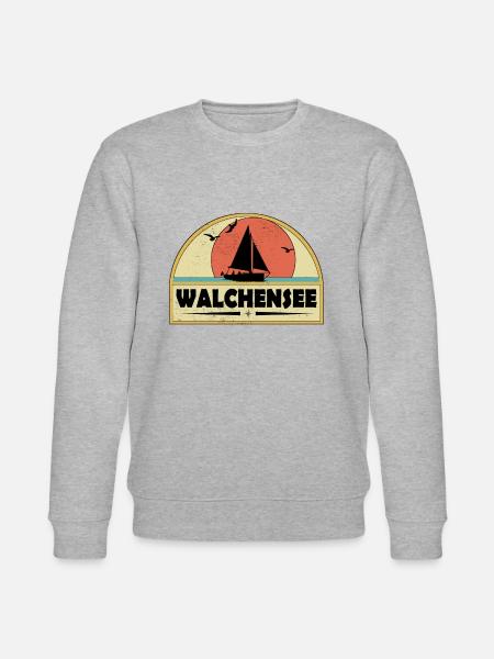 Walchensee - Stanley/Stella Unisex Bio-Sweatshirt CHANGER - Grau meliert