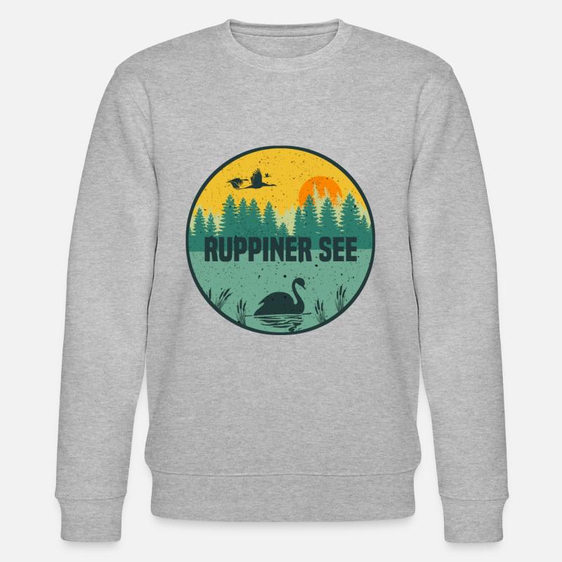 Ruppiner See - Stanley/Stella Unisex Bio-Sweatshirt CHANGER  - Grau meliert