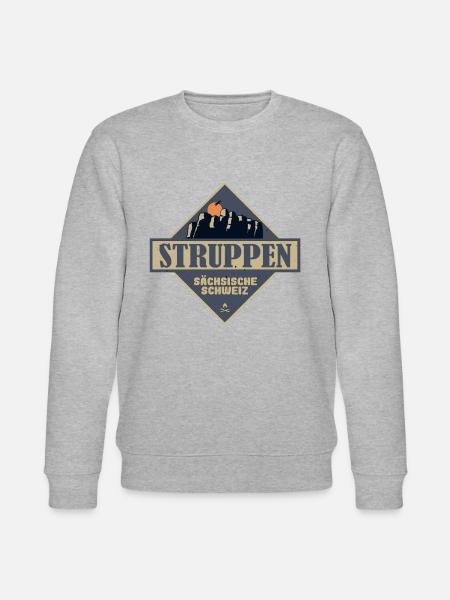sächsische Schweiz Struppen - Stanley/Stella Unisex Bio-Sweatshirt CHANGER - Grau meliert