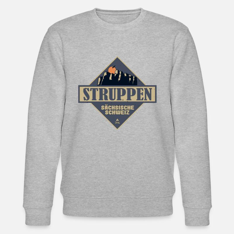 sächsische Schweiz Struppen - Stanley/Stella Unisex Bio-Sweatshirt CHANGER  - Grau meliert