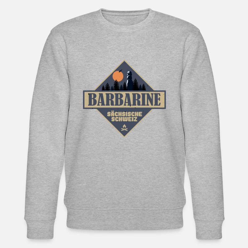 sächsische Schweiz Barbarine - Stanley/Stella Unisex Bio-Sweatshirt CHANGER - Grau meliert