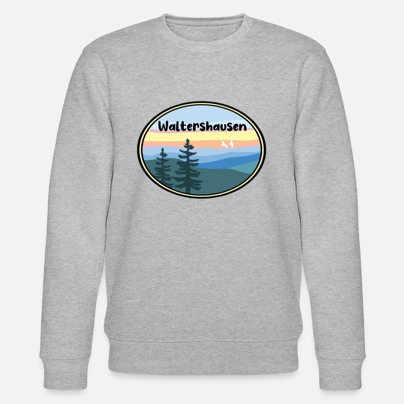 Waltershausen Landschaft - Stanley/Stella Unisex Bio-Sweatshirt CHANGER  - Grau meliert