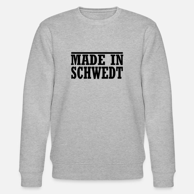 made in schwedt - Stanley/Stella Unisex Bio-Sweatshirt CHANGER  - Grau meliert