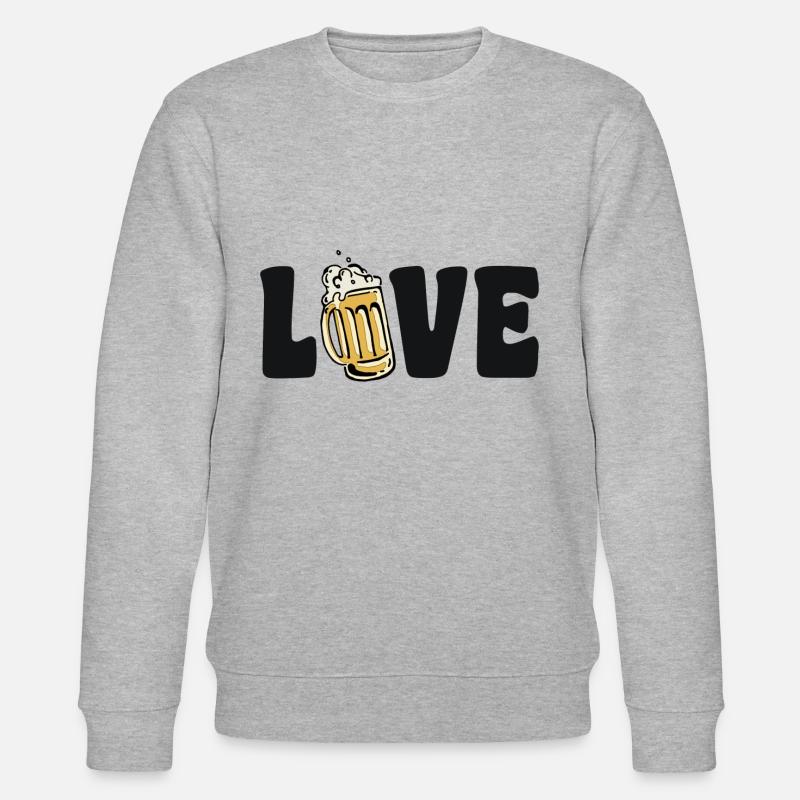 love bier Bierkrug - Stanley/Stella Unisex Bio-Sweatshirt CHANGER  - Grau meliert