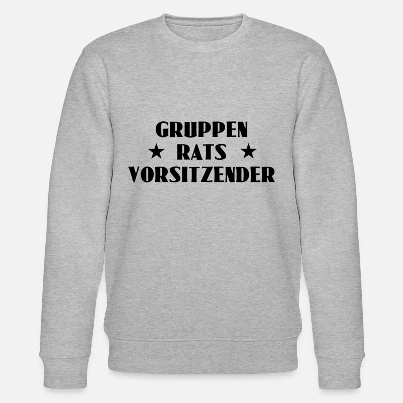 Gruppenratsvorsitzender - Stanley/Stella Unisex Bio-Sweatshirt CHANGER  - Grau meliert