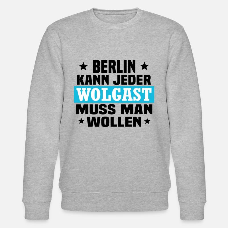 Wolgast Berlin - Stanley/Stella Unisex Bio-Sweatshirt CHANGER  - Grau meliert