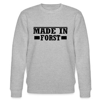 made in Forst Lausitz - Stanley/Stella Unisex Bio-Sweatshirt CHANGER  - Grau meliert - Vorne - Nik (191cm) & Marisol (170cm)