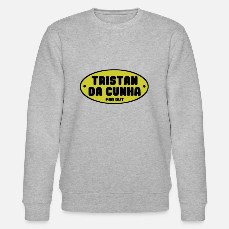 tristan da cunha - Stanley/Stella Unisex Bio-Sweatshirt CHANGER  - Grau meliert