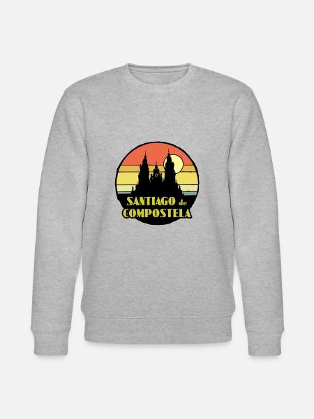 santiago de compostela - Stanley/Stella Unisex Bio-Sweatshirt CHANGER - Grau meliert