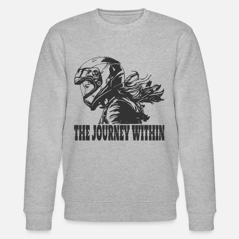 Die Reise im Inneren - Stanley/Stella Unisex Bio-Sweatshirt CHANGER  - Grau meliert