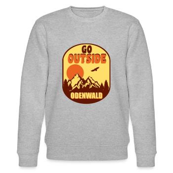 Odenwald - Stanley/Stella Unisex Bio-Sweatshirt CHANGER  - Grau meliert - Vorne - Nik (191cm) & Marisol (170cm)