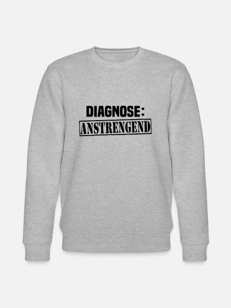 diagnose anstrengend - Stanley/Stella Unisex Bio-Sweatshirt CHANGER  - Grau meliert