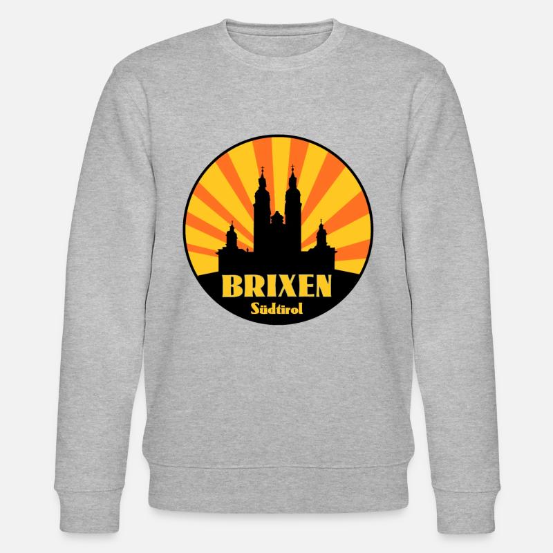 Brixen Südtirol - Stanley/Stella Unisex Bio-Sweatshirt CHANGER  - Grau meliert