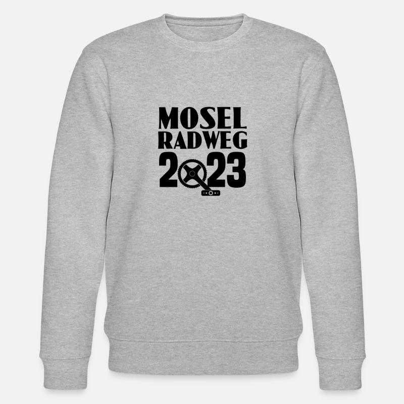 Mosel Radweg - Stanley/Stella Unisex Bio-Sweatshirt CHANGER  - Grau meliert