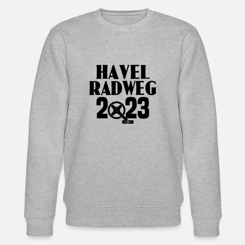 Havel Radweg - Stanley/Stella Unisex Bio-Sweatshirt CHANGER  - Grau meliert