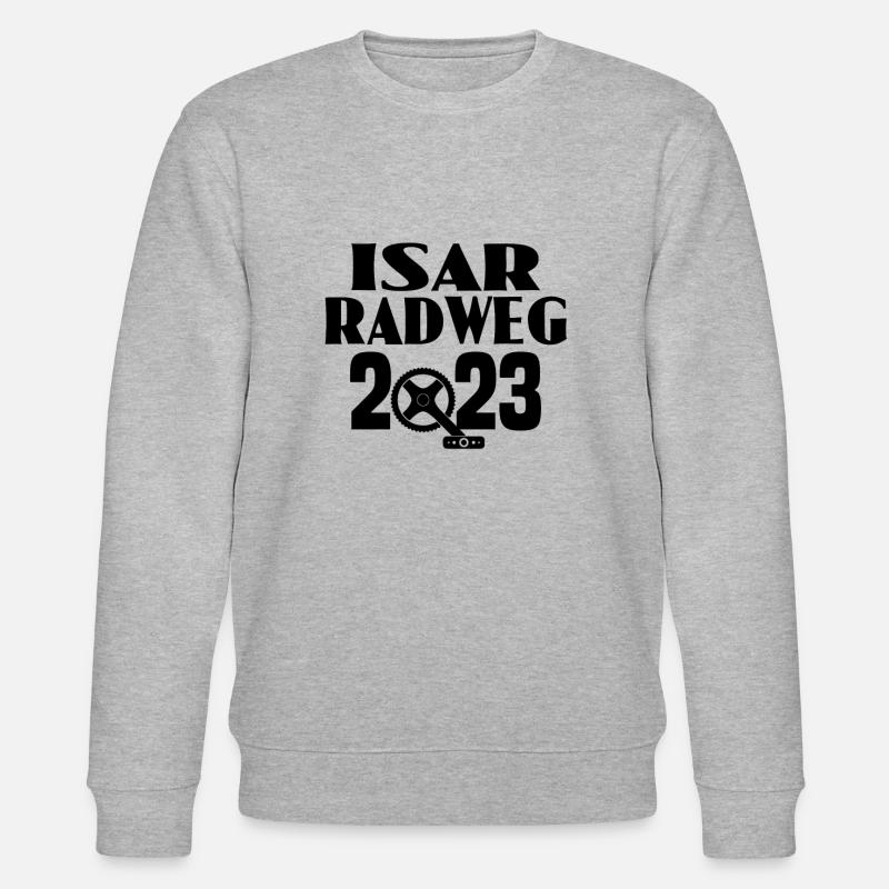 Isar Radweg - Stanley/Stella Unisex Bio-Sweatshirt CHANGER  - Grau meliert