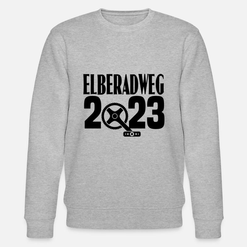Elberadweg 2023 - Stanley/Stella Unisex Bio-Sweatshirt CHANGER  - Grau meliert