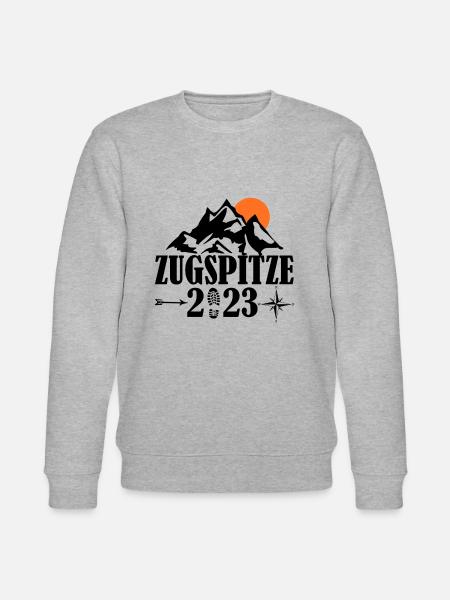 Zugspitze 2023 - Stanley/Stella Unisex Bio-Sweatshirt CHANGER - Grau meliert