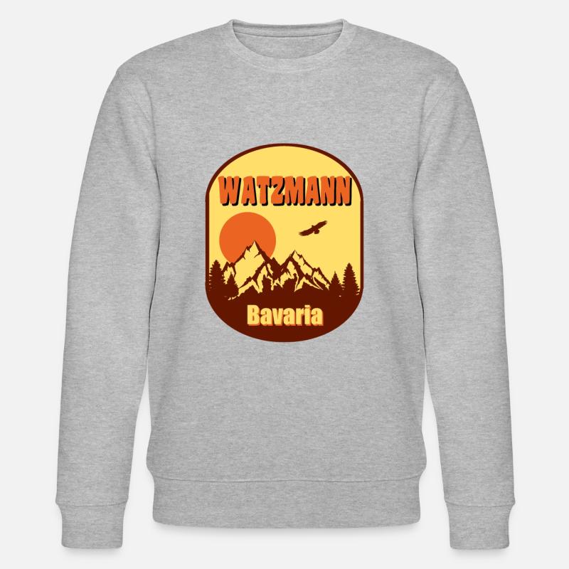 Watzmann - Stanley/Stella Unisex Bio-Sweatshirt CHANGER  - Grau meliert