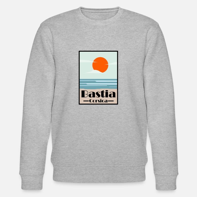 Bastia Korsika - Stanley/Stella Unisex Bio-Sweatshirt CHANGER  - Grau meliert