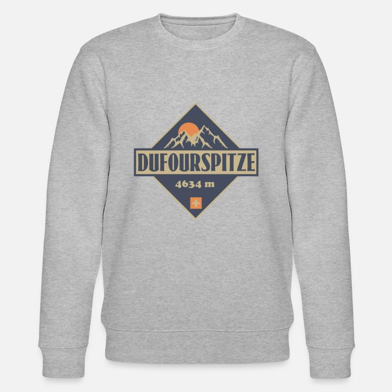 Dufourspitze - Stanley/Stella Unisex Bio-Sweatshirt CHANGER  - Grau meliert