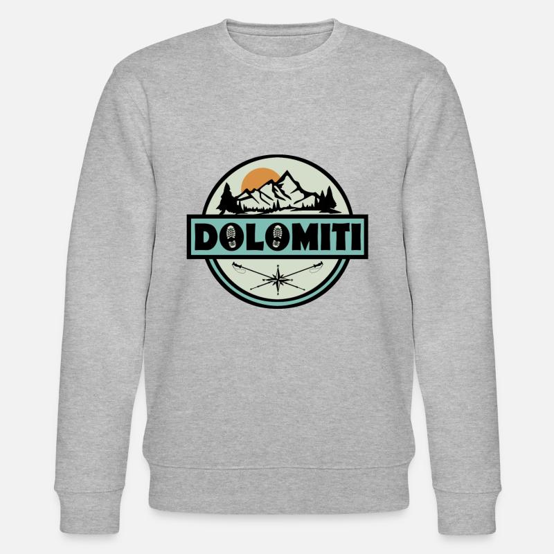 Dolomiten Dolomiti - Stanley/Stella Unisex Bio-Sweatshirt CHANGER  - Grau meliert